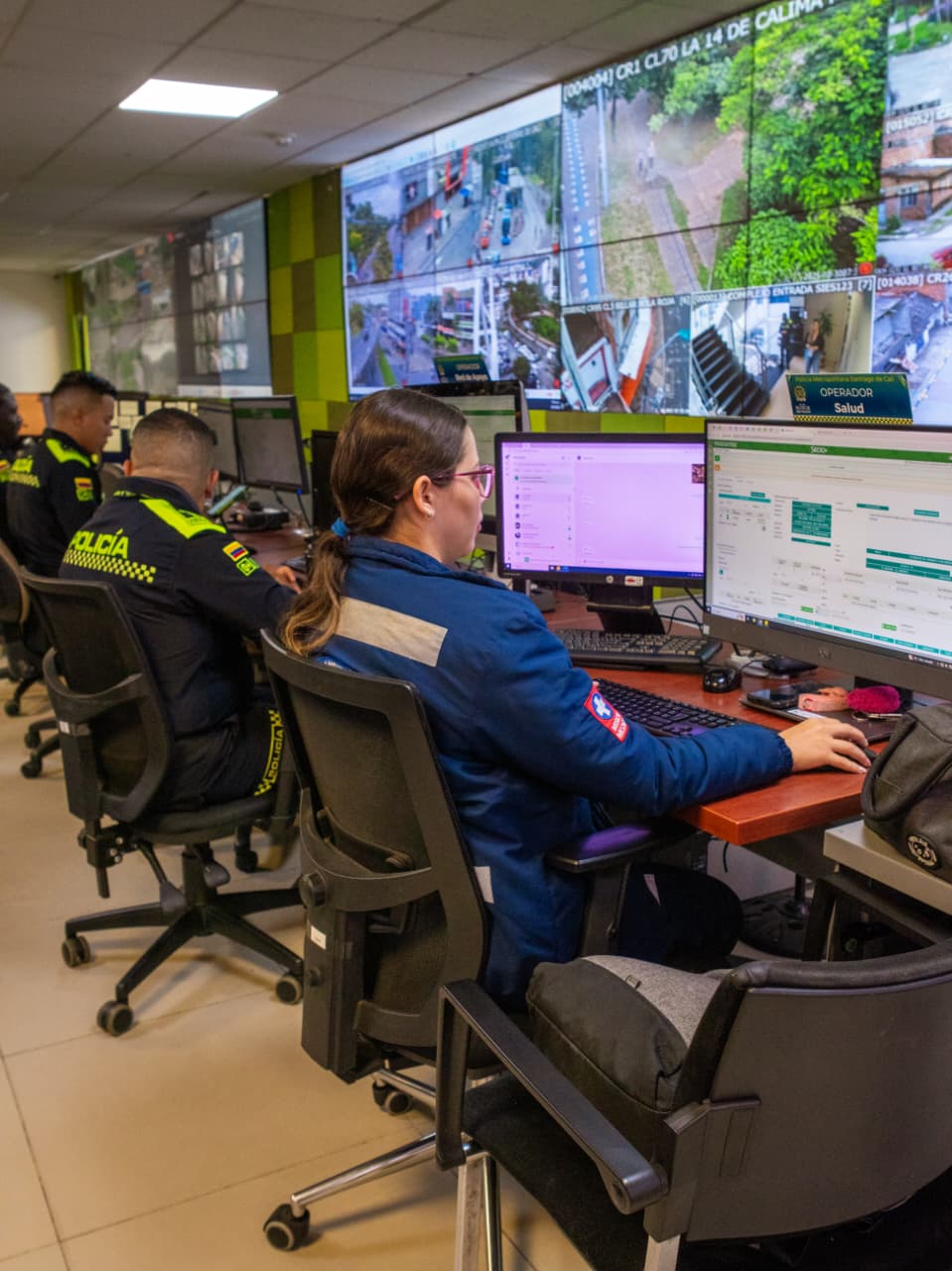 El nuevo Sistema Integrado de Video-vigilancia Estratégica (Sivé) que seguirá siendo monitoreado por la Policía Metropolitana de la capital vallecaucana.