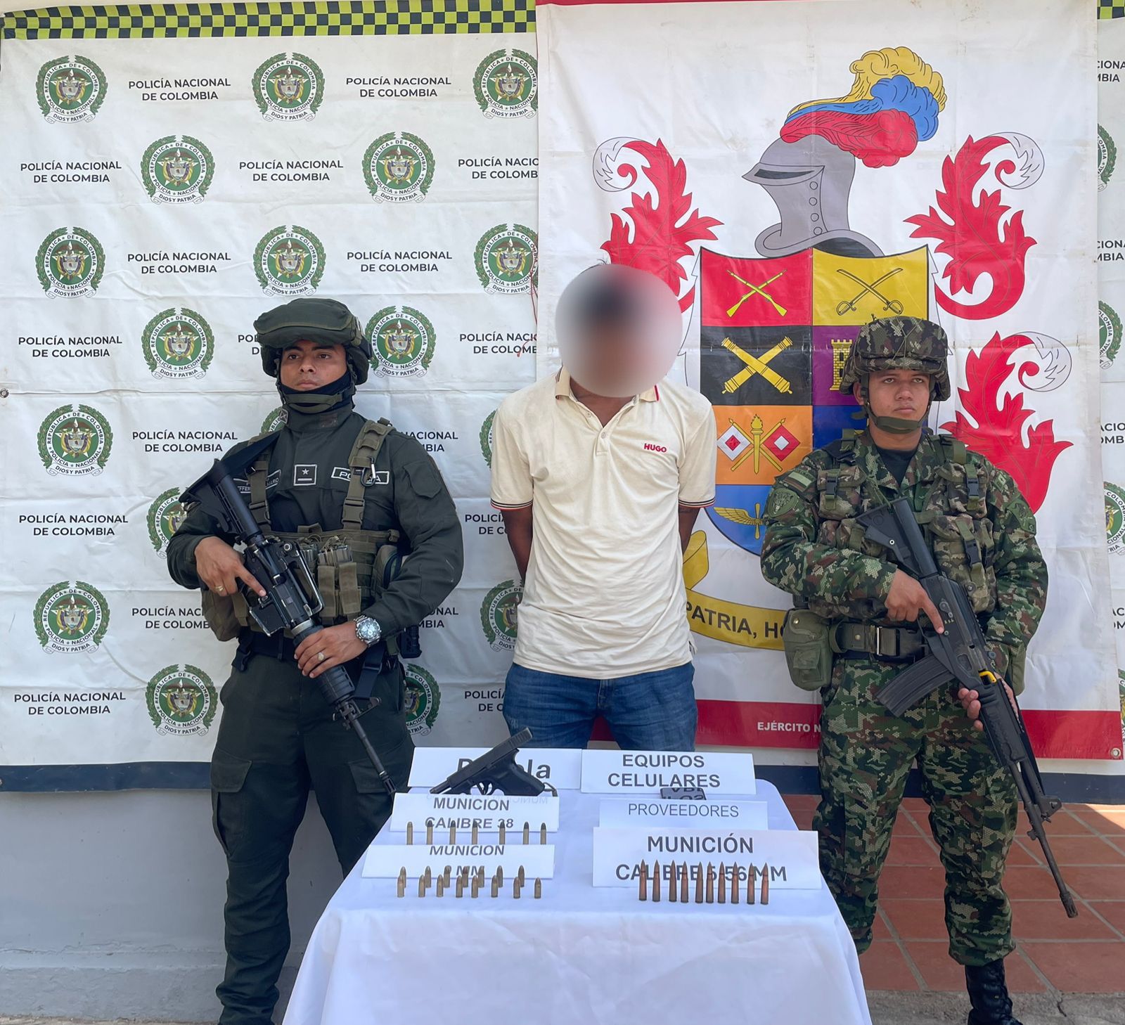 El hombre capturado del 'clan del Golfo'.