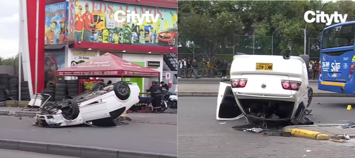 Este es el sitio exacto del fatal accidente en Halloween en Bogotá