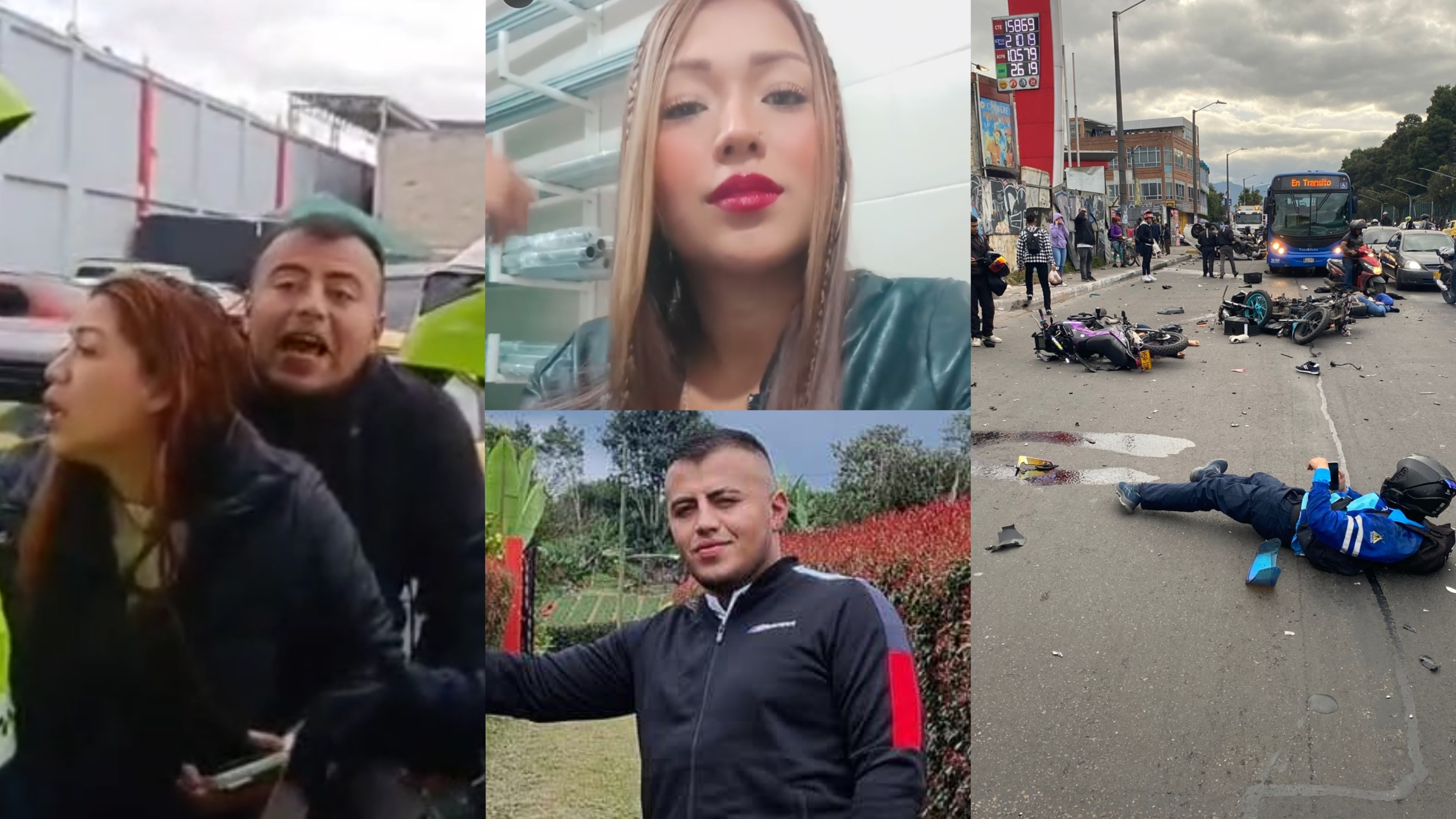 Camila Bermúdez y Edwin Delgado iban en el vehículo