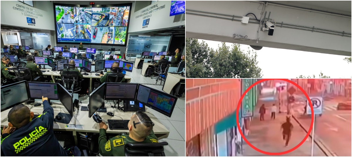 Cámaras de videovigilancia en Colombia: un 43 por ciento están inoperantes.