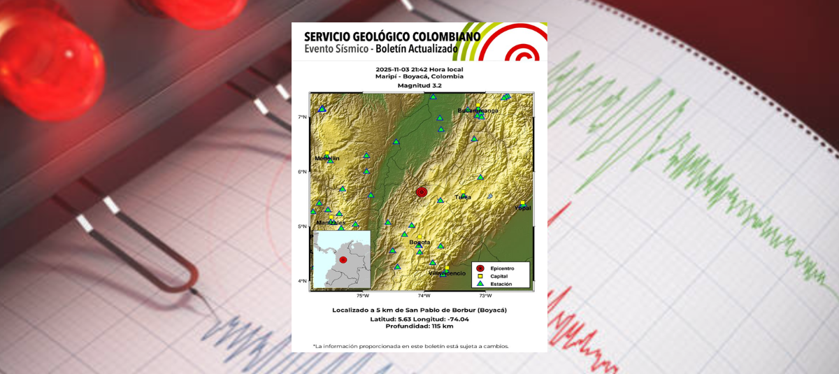 Temblor hoy 3 de noviembre