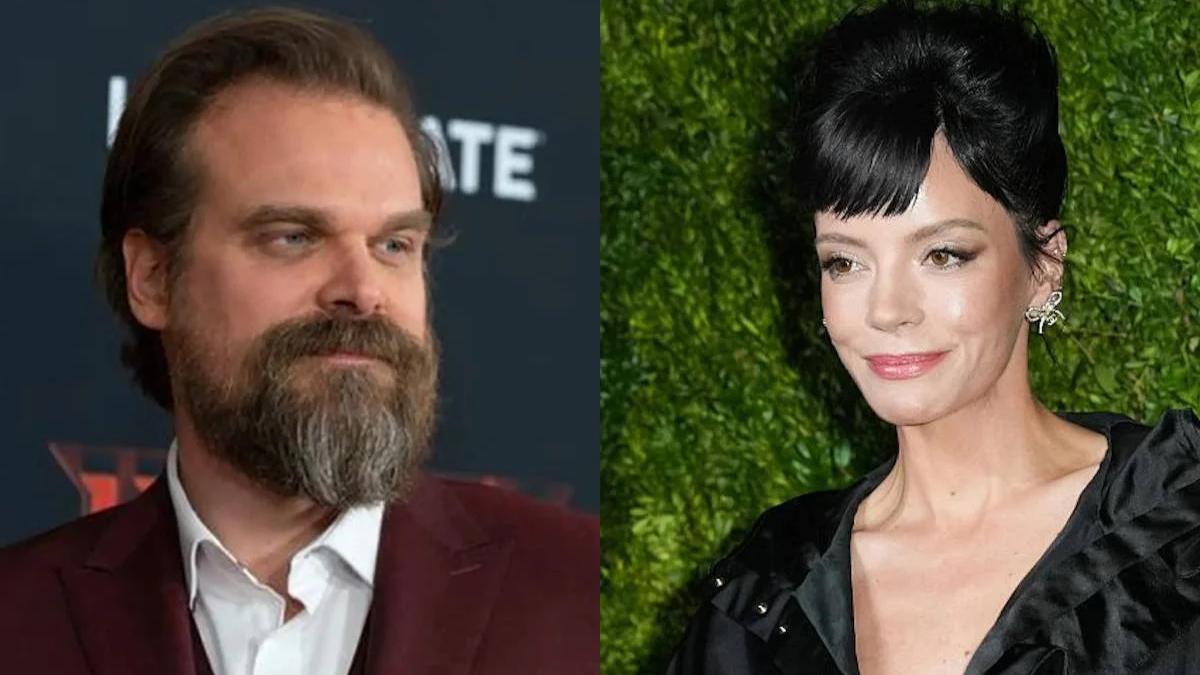 David Harbour y Lily Allen