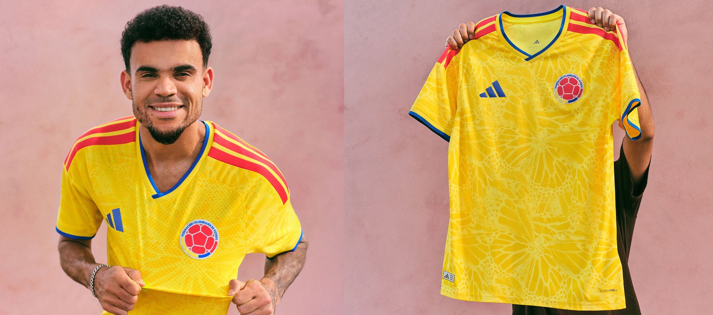 Luis Díaz, con la nueva camiseta de la Selección Colombia