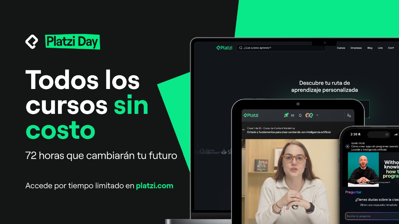 Platzi anuncia 3 días de cursos gratuitos para impulsar la educación ...