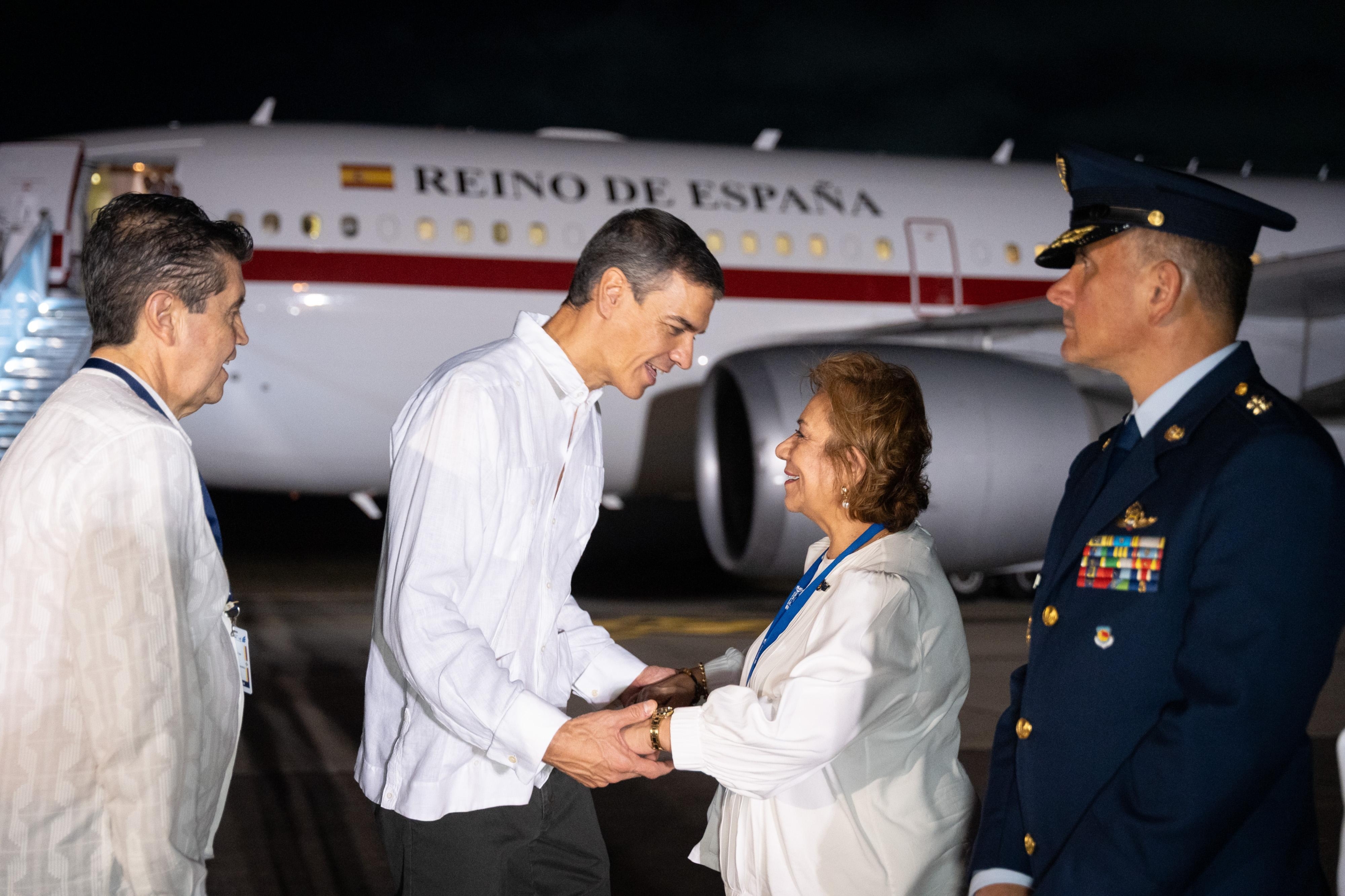 Președintele Spaniei, Pedro Sánchez, sosește la summitul Celac-UE din Columbia