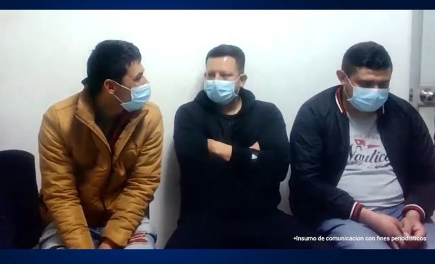 Policías capturados ELN