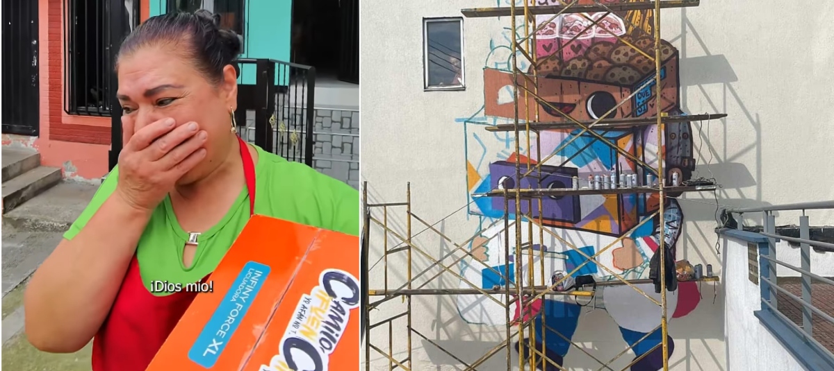 Mural de Suku en homenaje a Camilo Cifuentes.