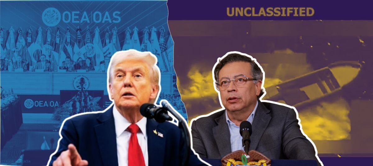 Donald Trump, presidente EE. UU.; y el presidente Gustavo Petro.