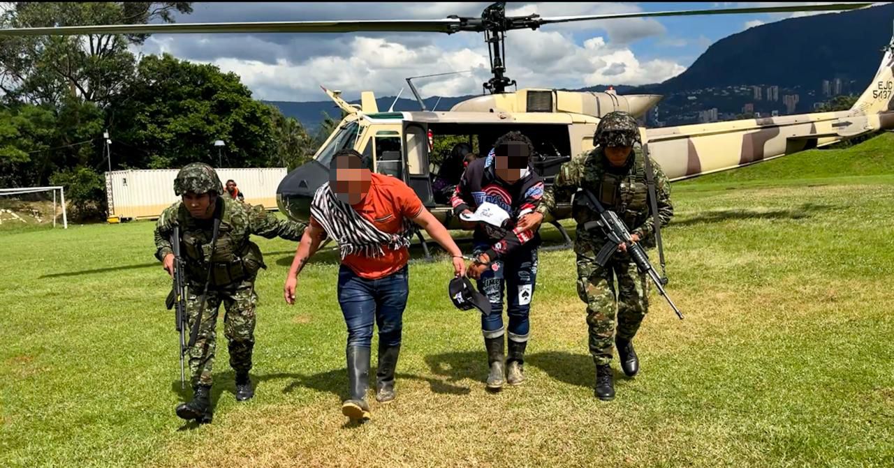 Detención de los individuos en antioquia.