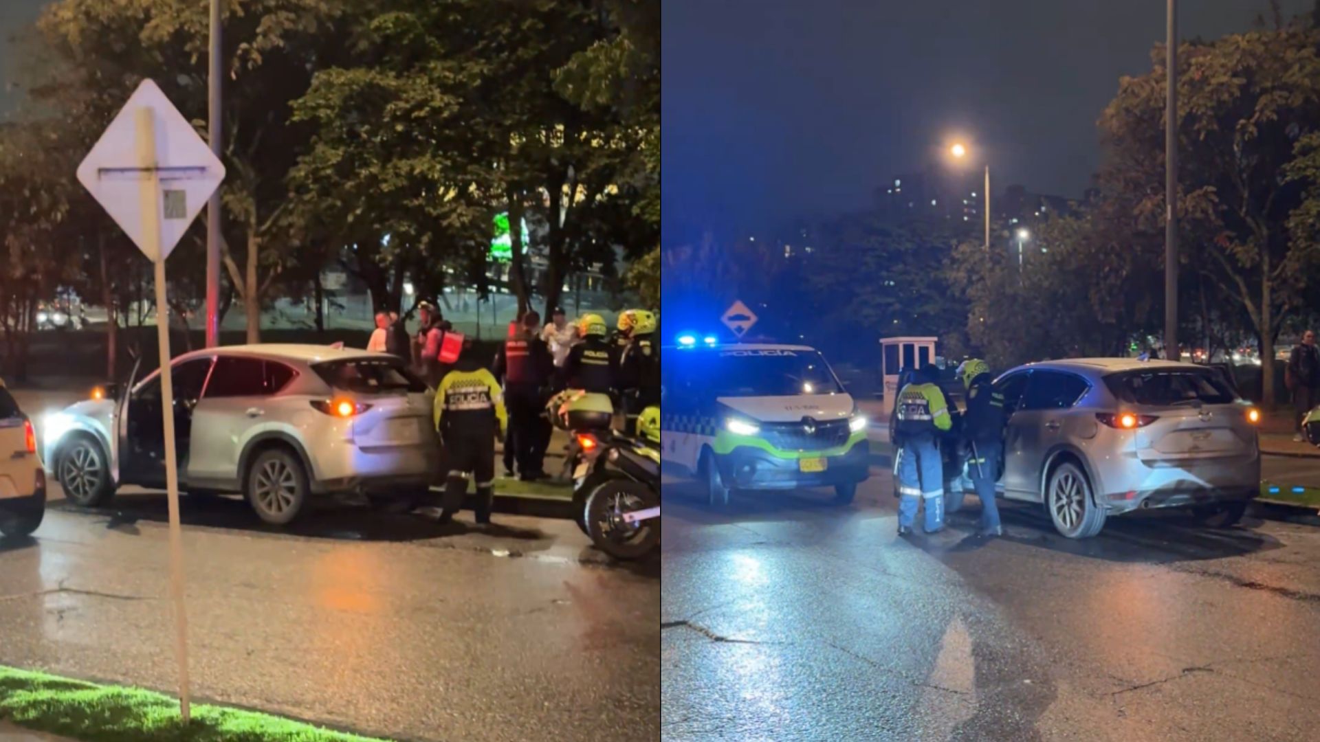 Tiroteo en el norte de Bogotá.