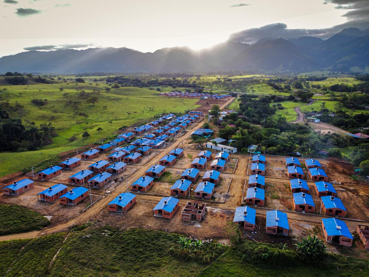 Entrega de casas en ETCR de El Doncello, Caquetá