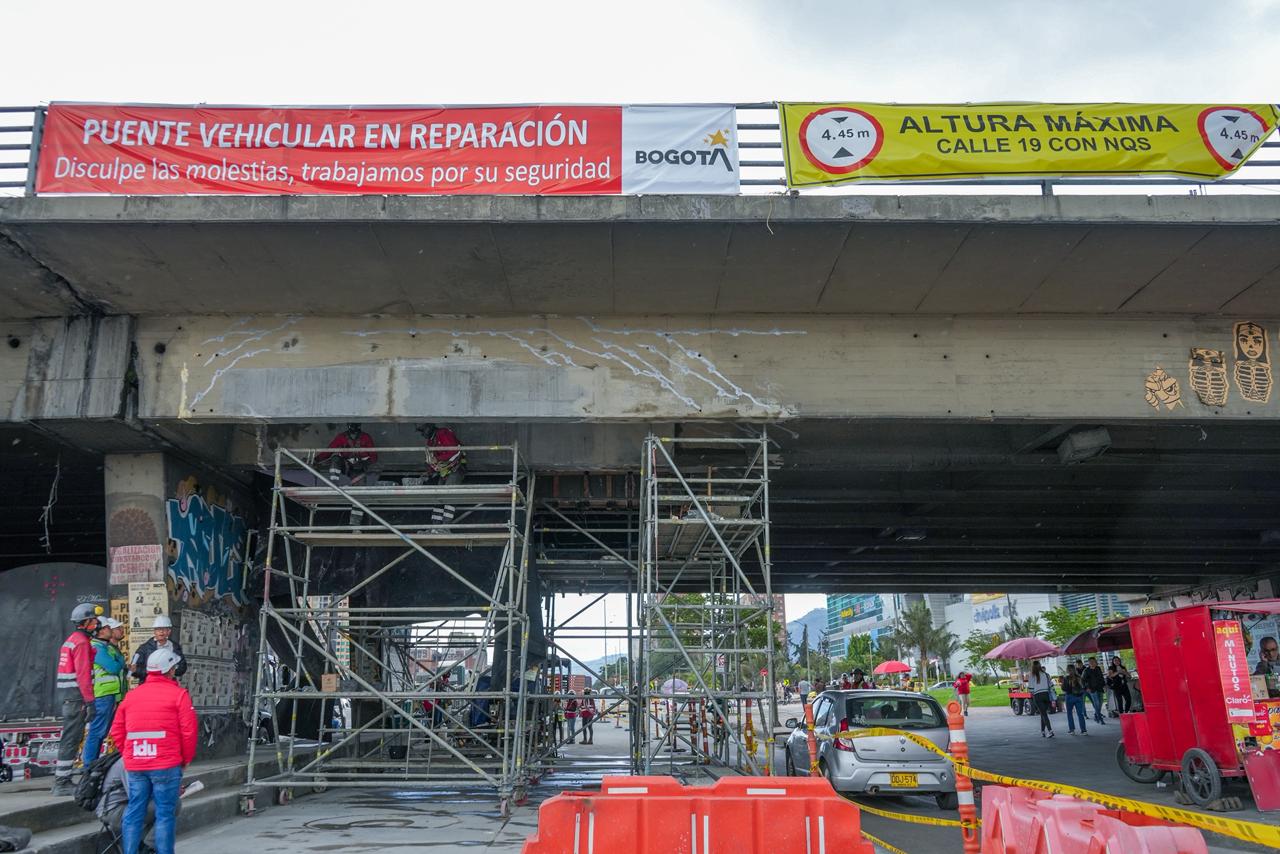 puente vehicular de la NQS con calle 19