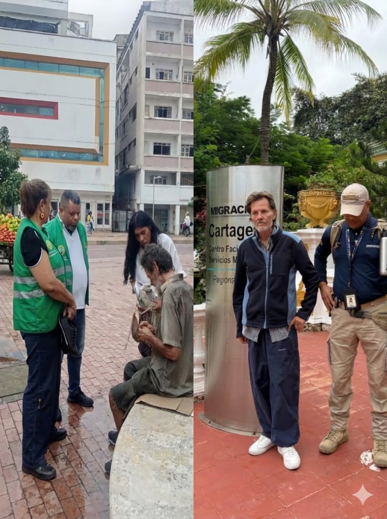 Ciudadano suiza rescatado de las calles de Cartagena