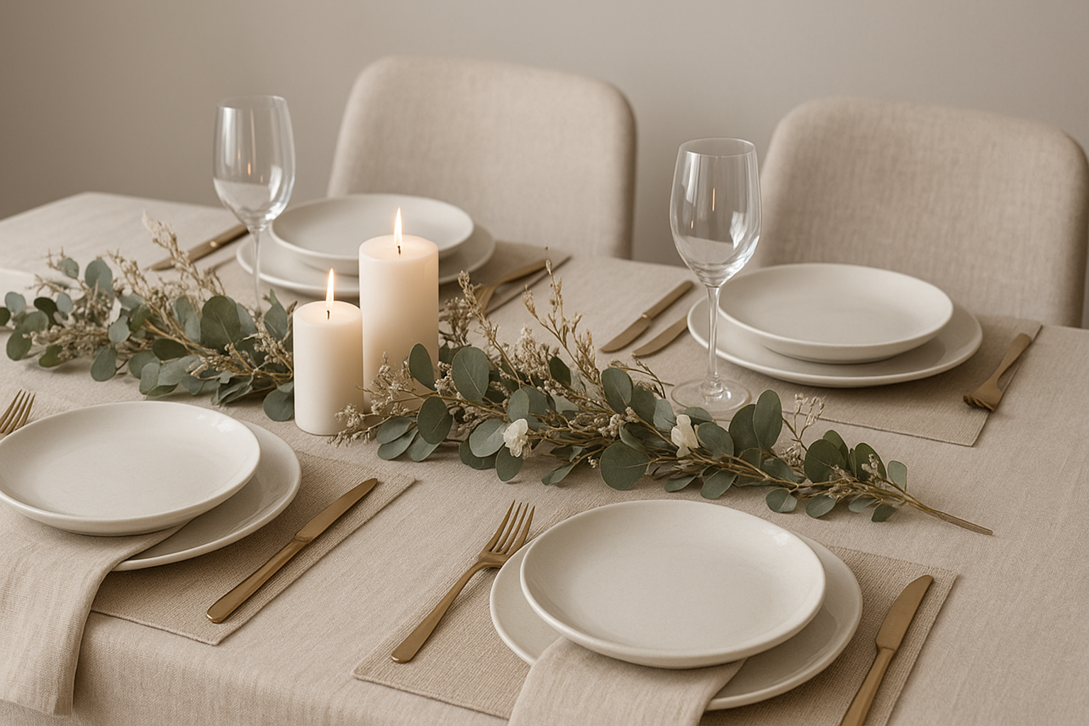 Mesa en Navidad