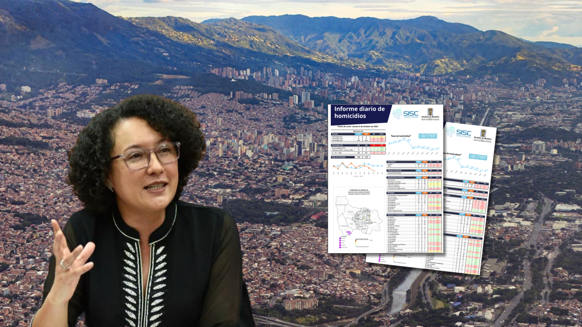 Ulusal Hükümetin kentsel barış heyeti başkanı Senatör Isabel Zuleta, Medellín Belediye Başkanı'nı şehirde bildirilen cinayet rakamlarındaki tutarsızlıklar nedeniyle sorguladı.