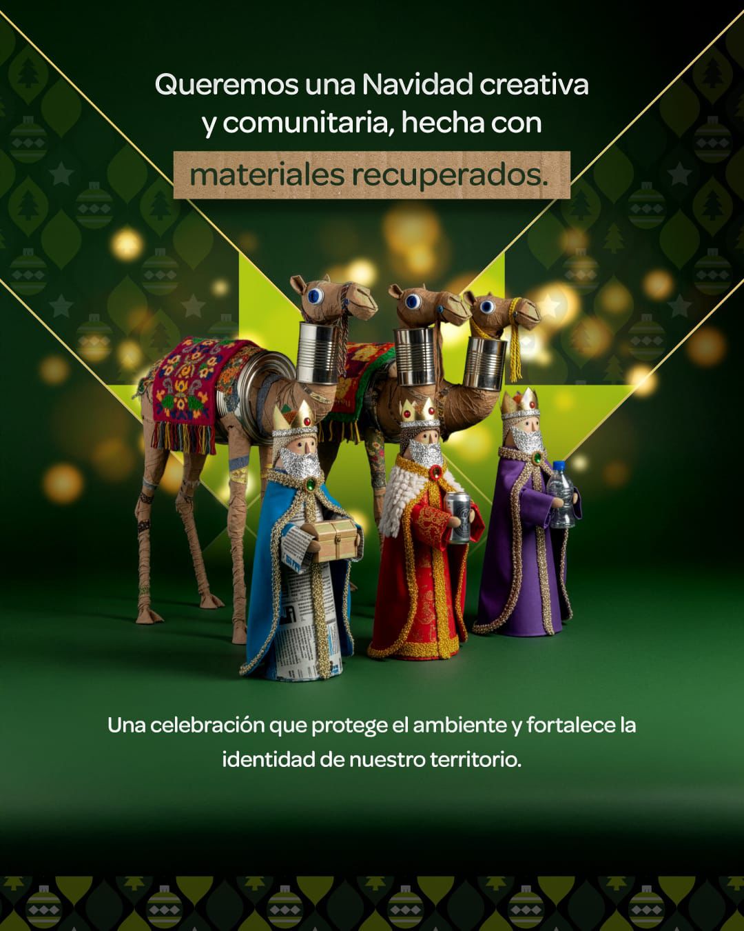 La CAR busca promover la economía circular y el trabajo colaborativo mediante expresiones navideñas sostenibles.
