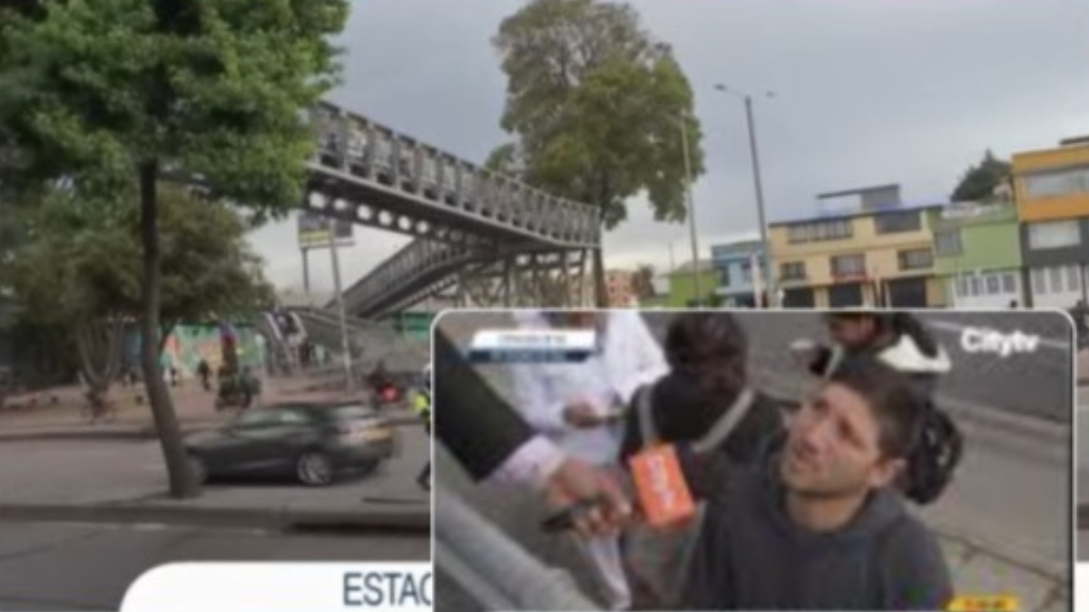 Extranjera muere en el puente de la estación de TransMilenio de la avenida Ciudad de Cali
