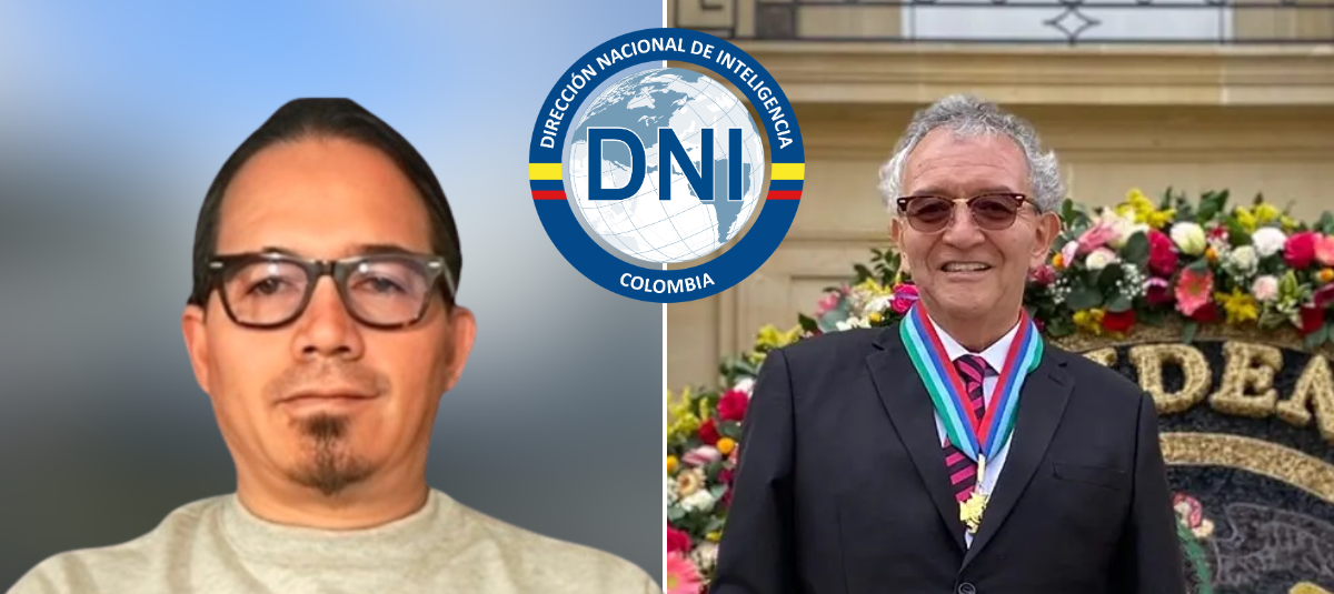 el funcionario de la DNI, Wilmar Mejía, y el director de la entidad Jorge Lemus.
