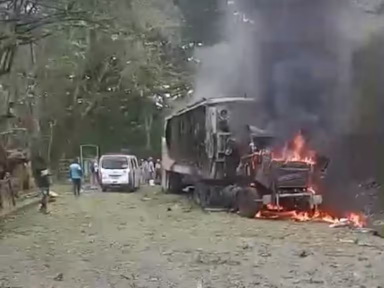 Explosión en la vía Panamericana, en zona entre Cauca y Nariño.