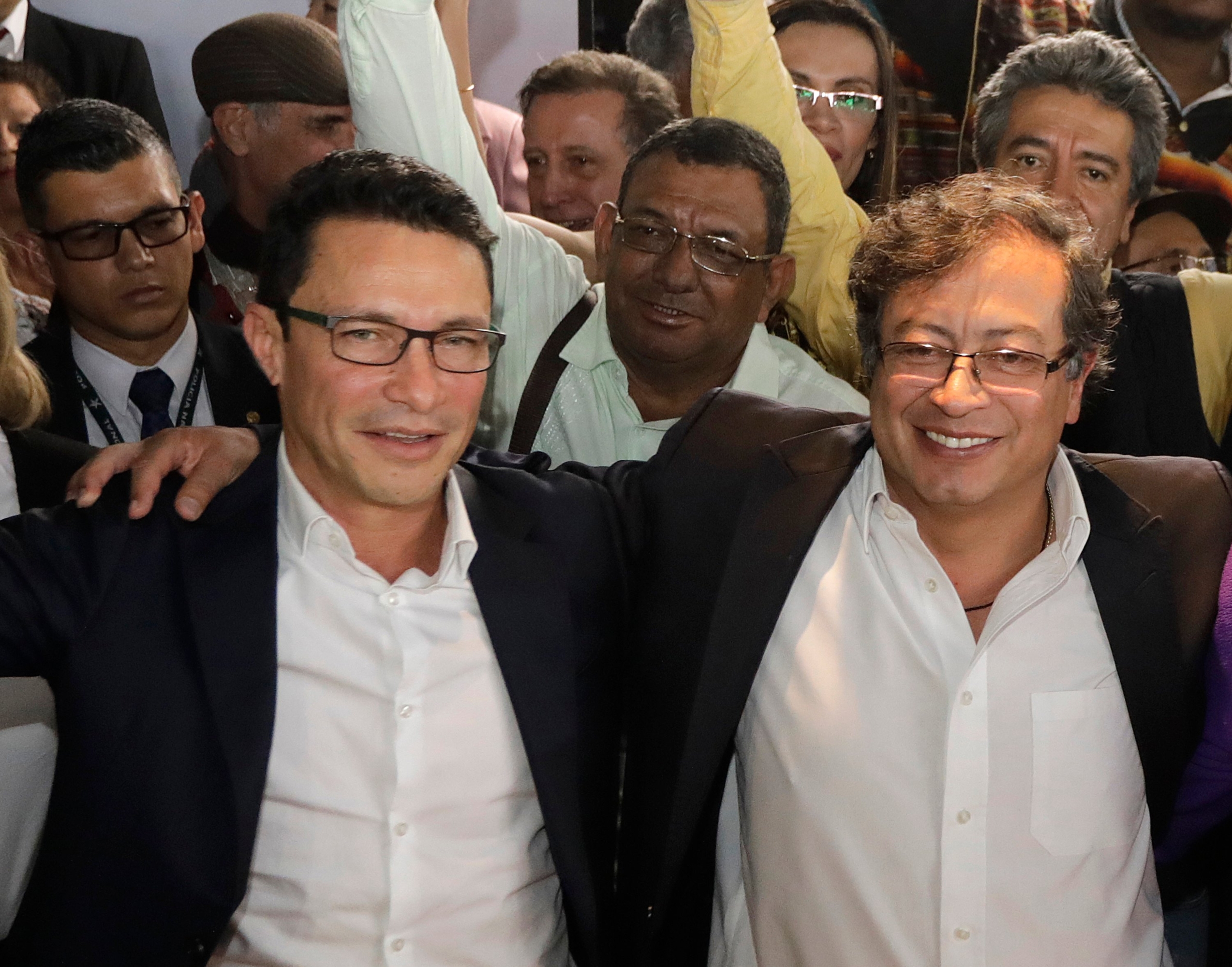 Carlos Caicedo y Gustavo Petro