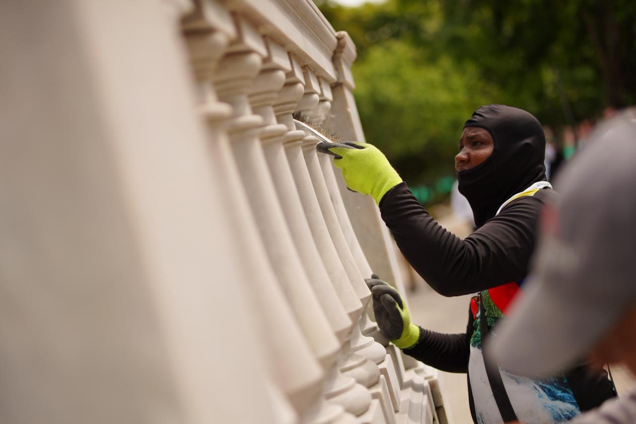 Obras en el Parque del Centenario