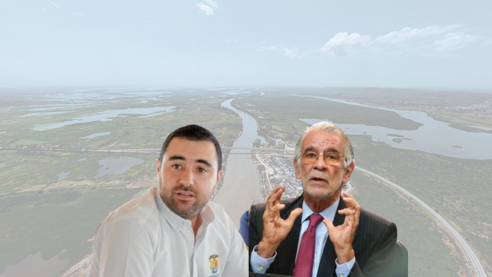 Gobernador de Bolívar, Yamil Arana; Gobernador del Atlántico, Eduardo Verano.