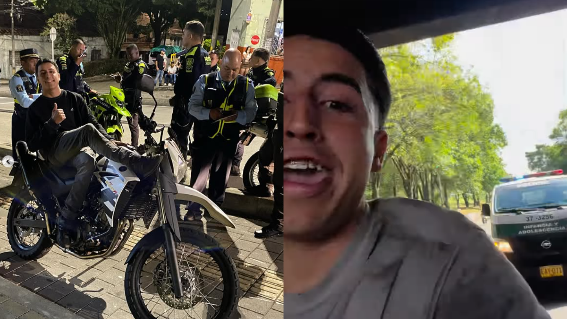 'Juancito' fue capturado por robar un local y por intentar herir una motocicleta en el occidente de Medellín.