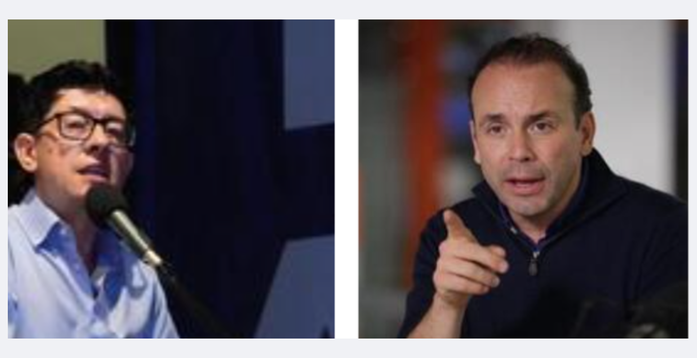 Ministro de Educación, Daniel Rojas, (izquierda), y el alcalde de Cali, Alejandro Eder.