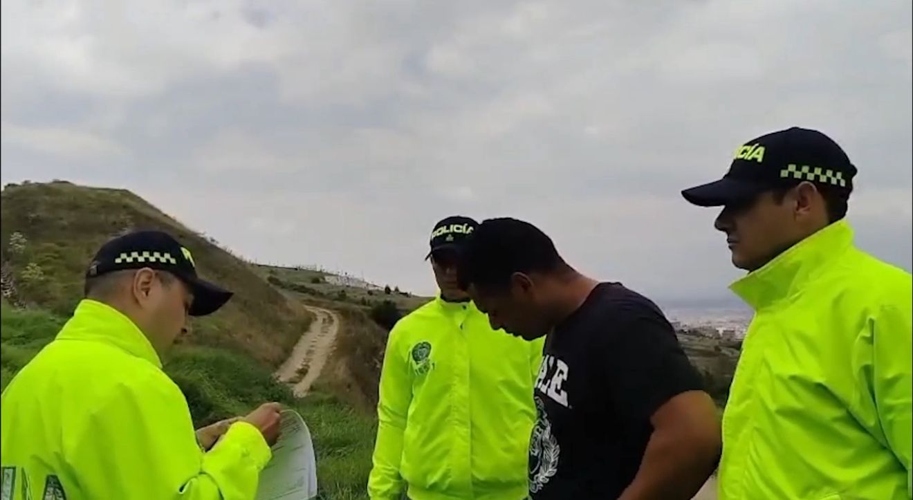 Operativo de la Policía en Ciudad Bolívar durante la captura del hombre señalado como 'Monstruo de Ciudad Bolívar'.