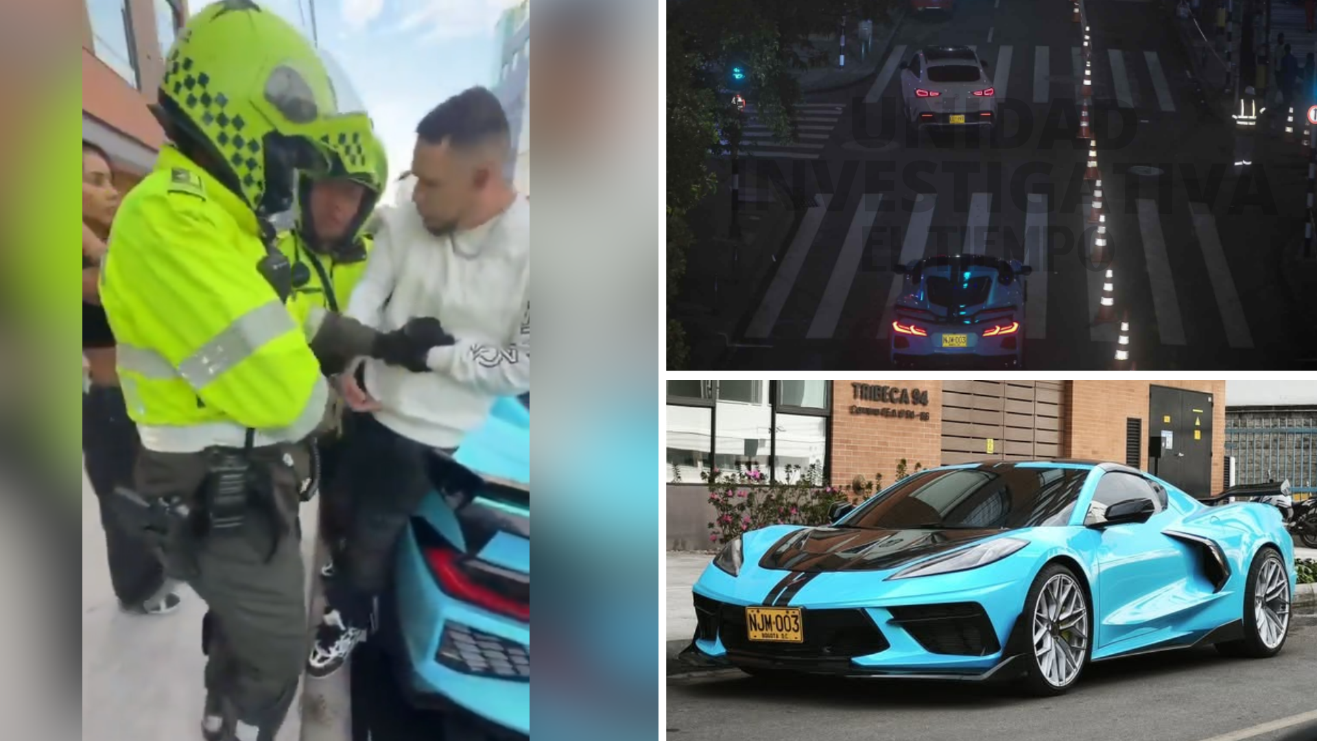 Hombre discute con la policía.