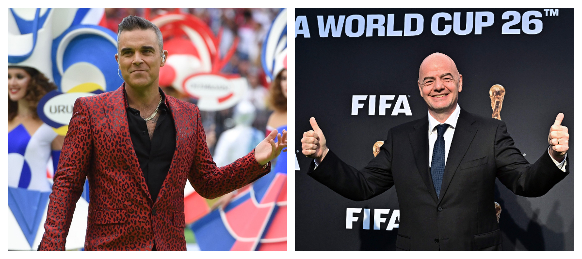 Robbie Williams e Infantino