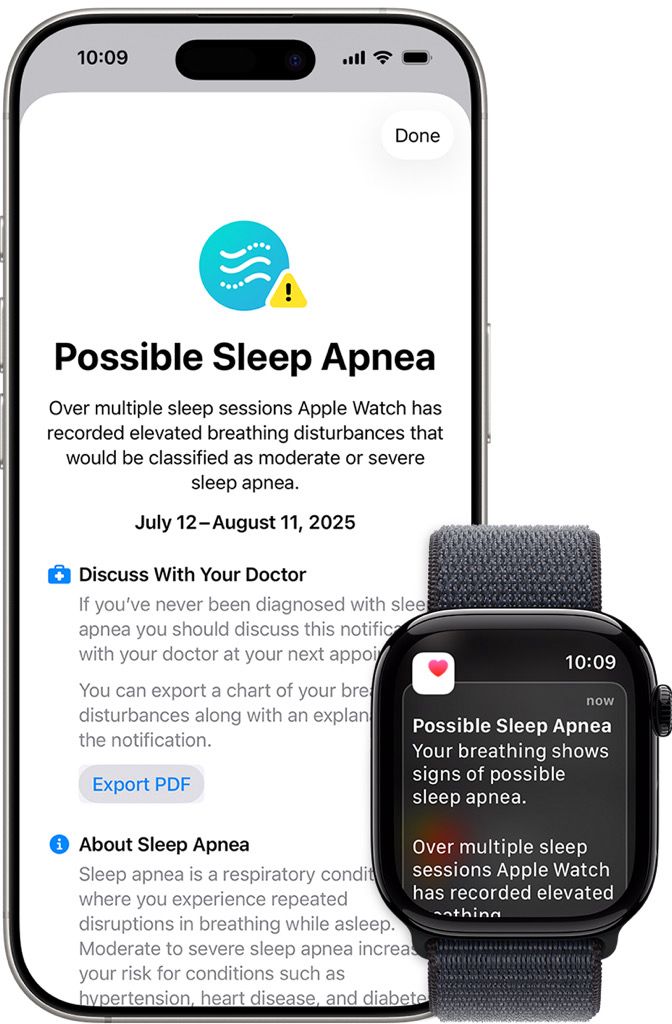 Apple Watch poate detecta acum apneea în somn