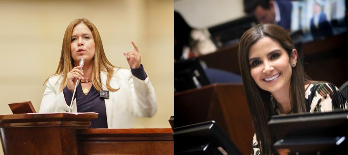 Las senadoras Karina Espinosa y María Angélica Guerra ratificaron su voto negativo contra la reforma tributaria.