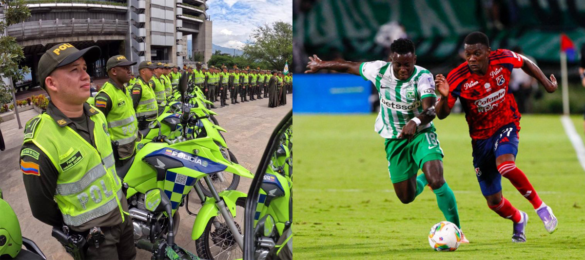 Seguridad en el clásico paisa