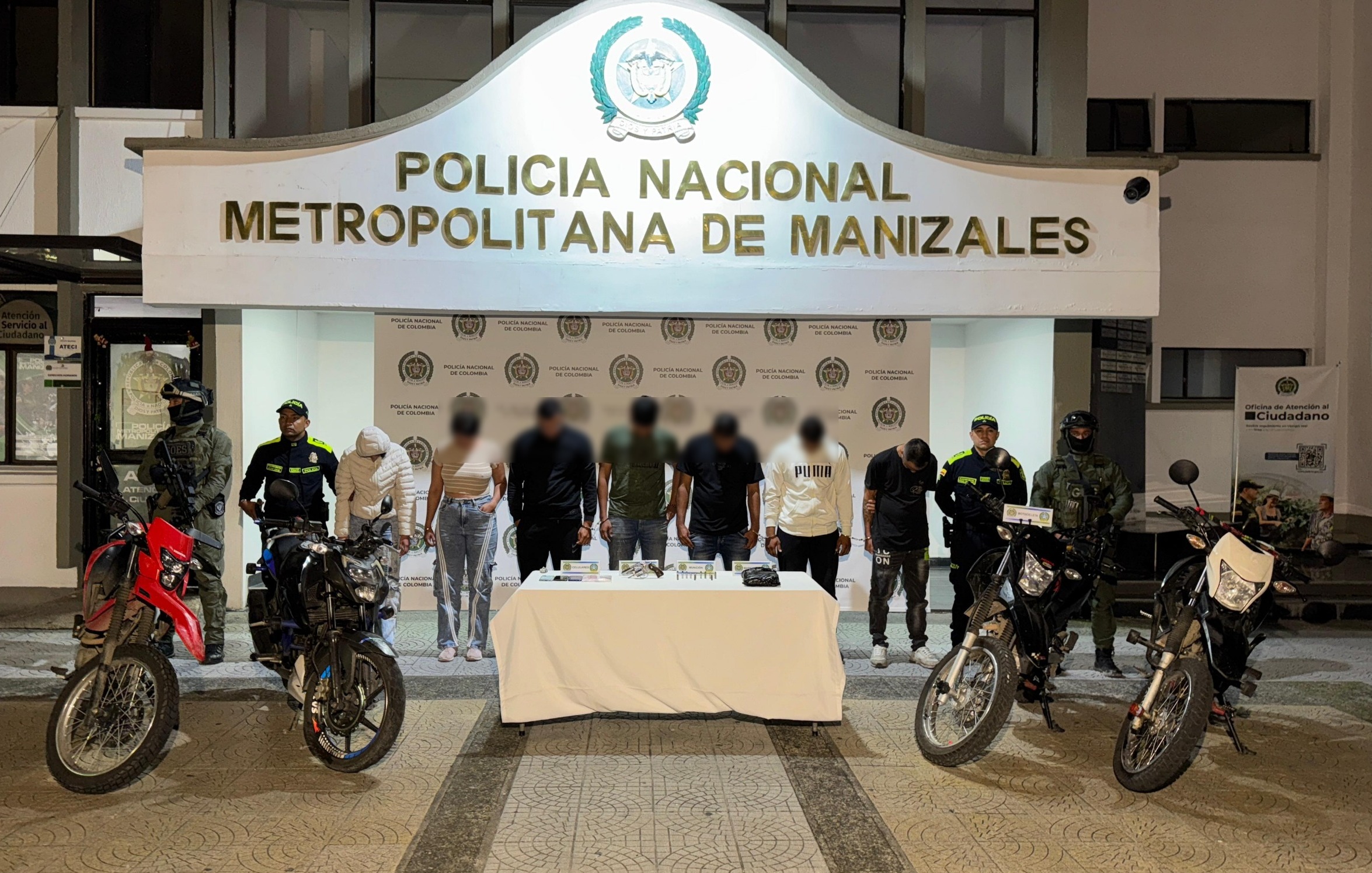 Los siete capturados en operación de la Policía de Manizales eran enlaces del Clan del Golfo para la compra y transporte de drogas.