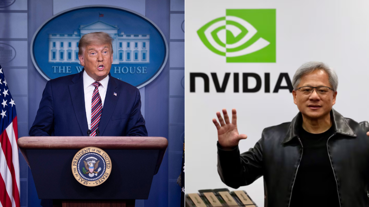 Donald Trump y Jensen Huang