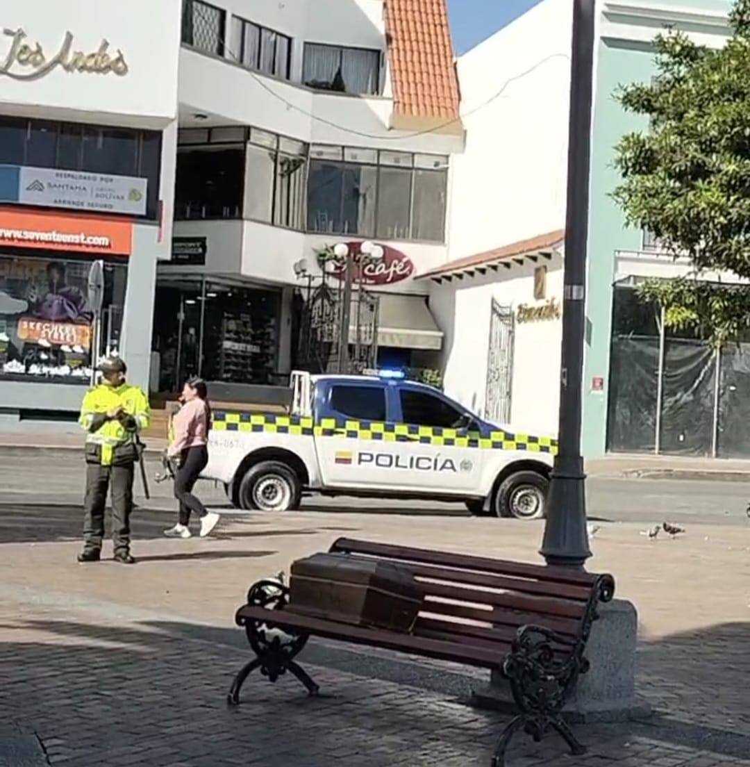 El extraño ataque fue dejado en la Plaza de Nariño, en Pasto.