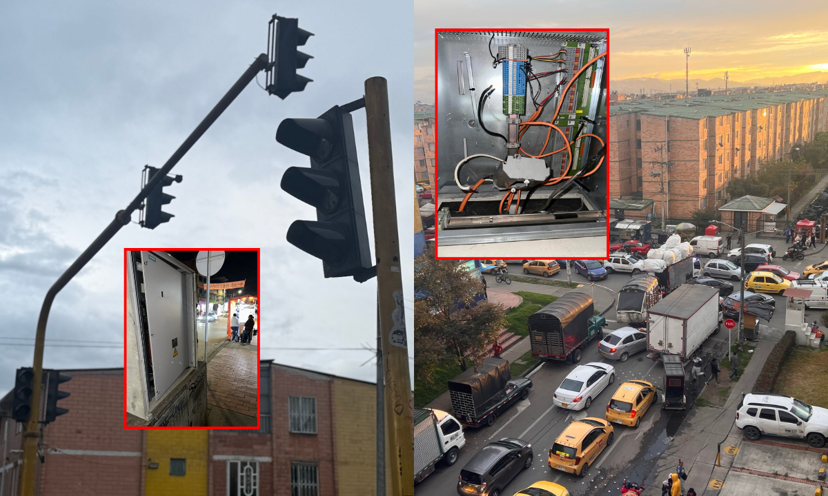 Robo de semáforos en Bogotá