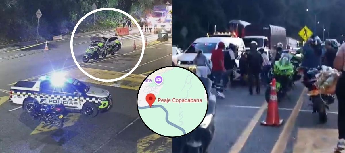 Explosión de granada en pico de Copacabana de la vía Medellín - Bogotá