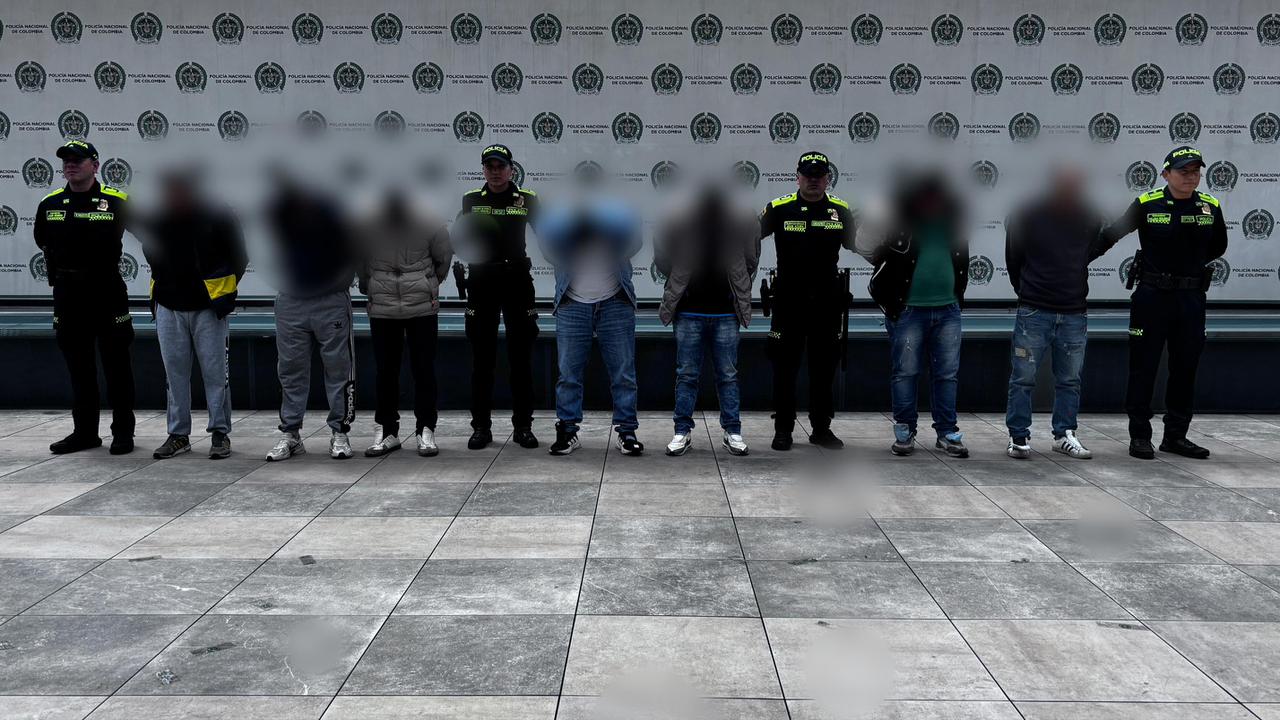 Cayó la banda los 'Yoker', dedicados al hurto a entidades financieras en Bogotá