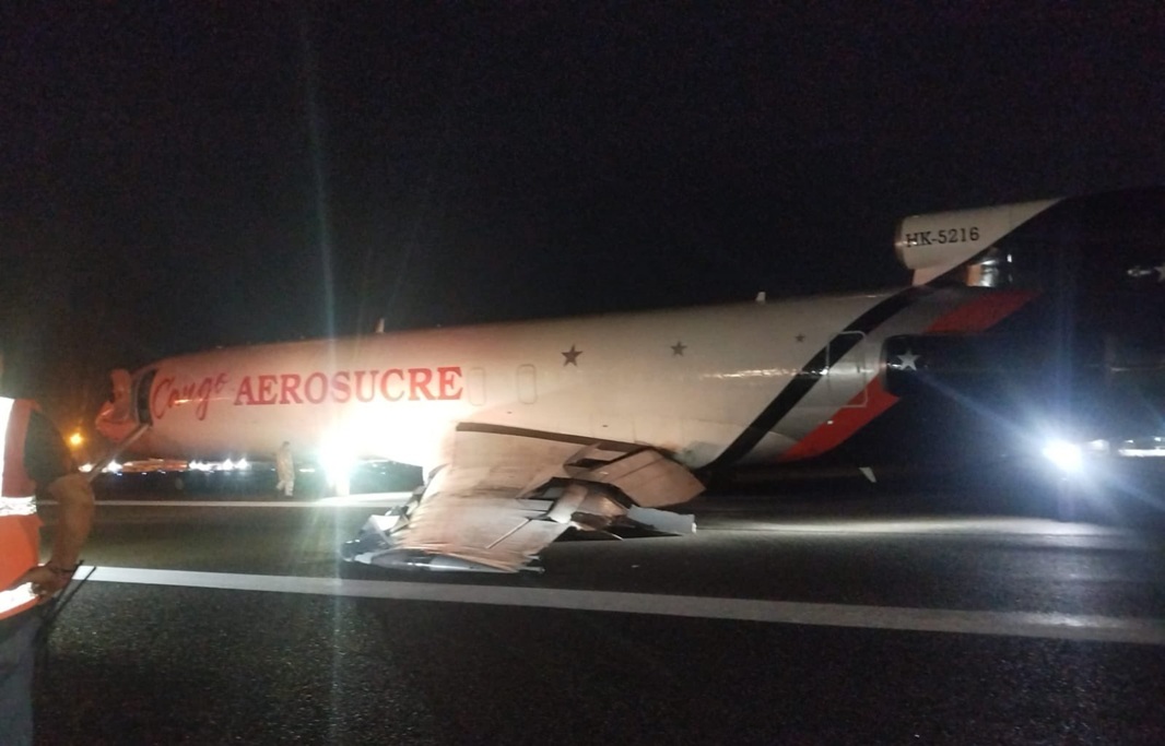 Emergencia con avión en aeropuerto de Barranquilla