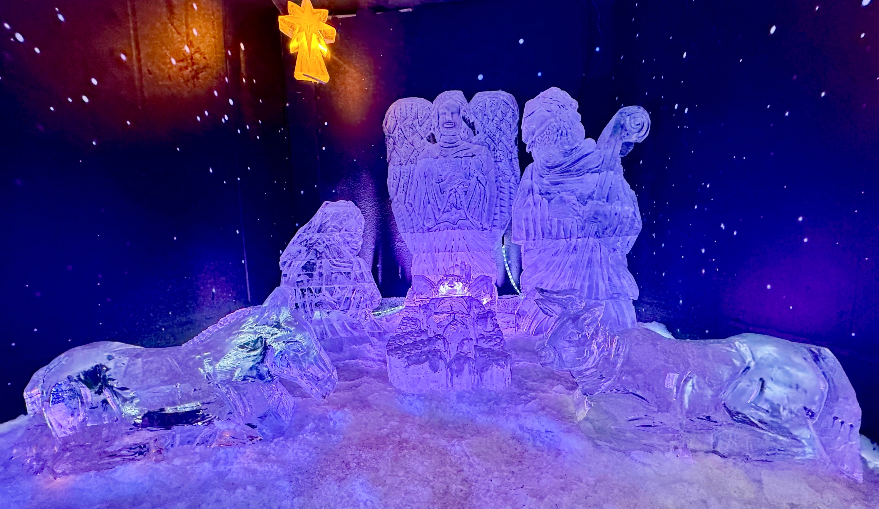 ‘Del Milagro al Hielo’: el primer #pesebre tallado en hielo que une arte y fe en #Fontibón