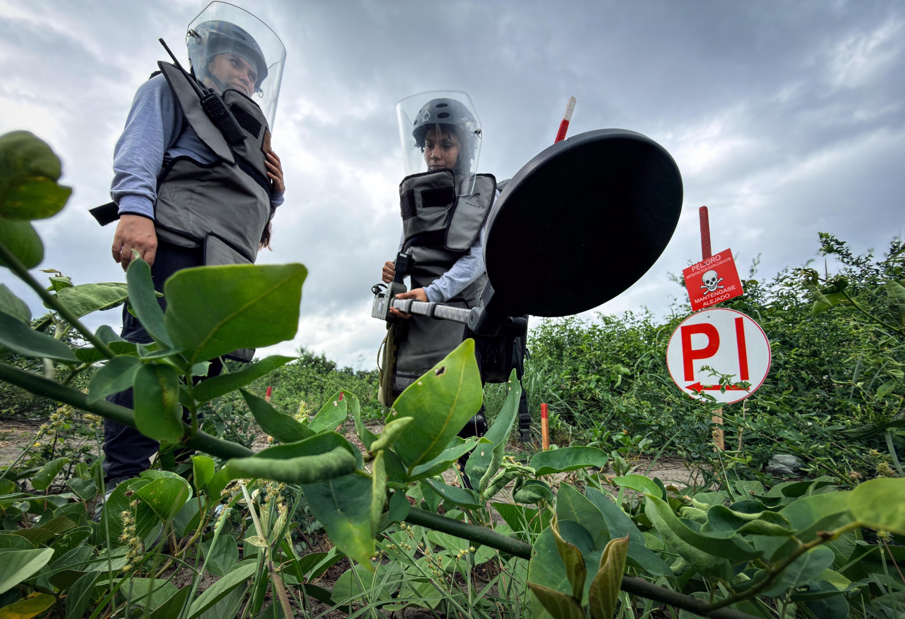 Así es como 5 mujeres desminadoras y víctimas del conflicto armado descontaminan Tumaco