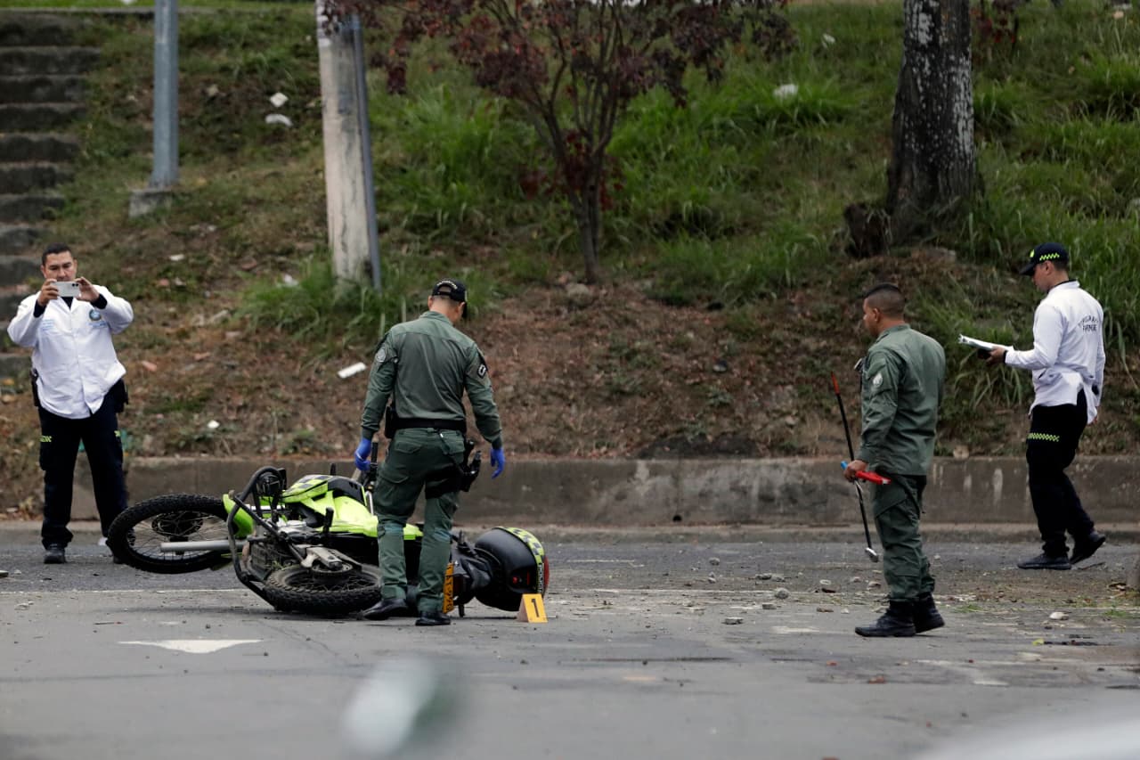 Atentado a policías en Cali