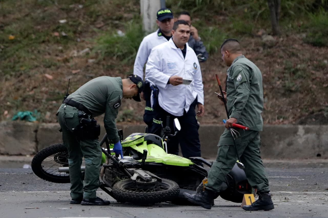 Atentado a policías en Cali