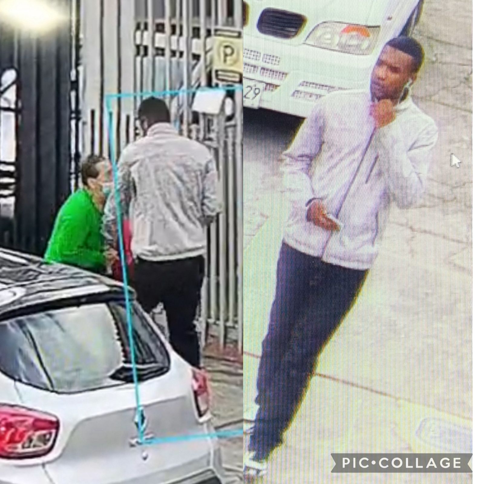 Las cámaras de seguridad registraron el recorrido de los agresores antes y después del ataque a una mujer residente.