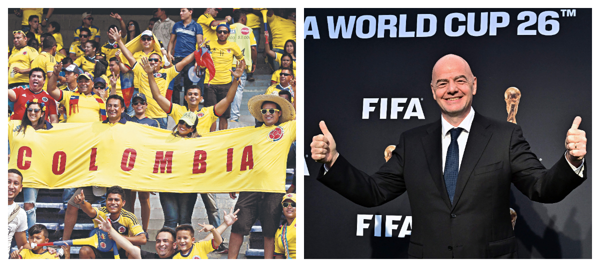 Hinchas de Colombia / Gianni Infantino