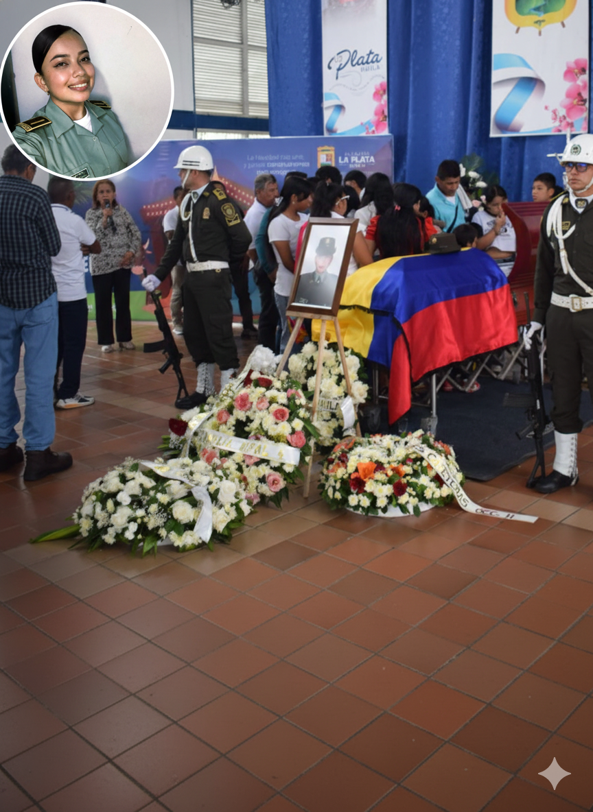Sepelio de la joven policía.