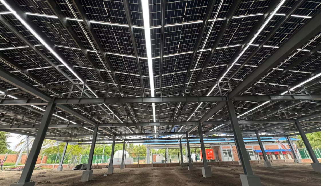Granja solar en Isla Grande